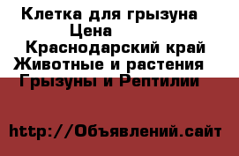 Клетка для грызуна › Цена ­ 500 - Краснодарский край Животные и растения » Грызуны и Рептилии   
